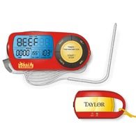 Taylor 817 Weekend Warrior Digital Probe Thermometer w/ Remote Pager & Timer