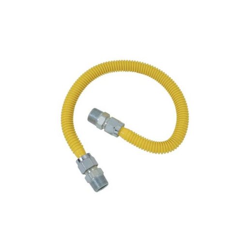 BrassCraft CSSC11-18 ProCoated Stainless Steel Gas Connector, 3/4-Inch M.I.P. by 3/4-Inch M.I.P.