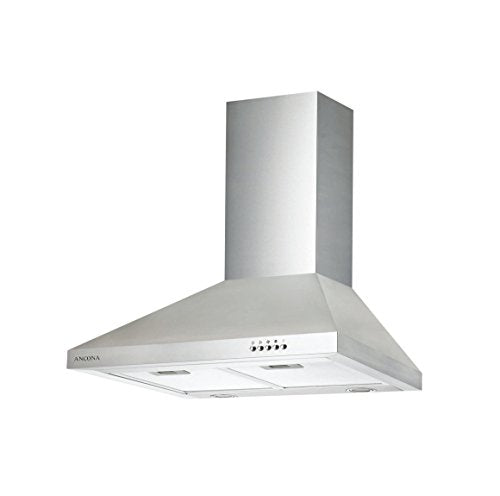 Ancona Pyramid 400 CFM Wall Mount Range Hood, 30-Inch