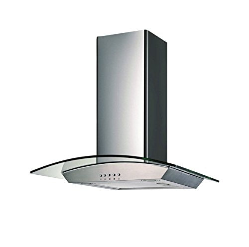 Ancona Glass Canopy 400 CFM Wall Mount Range Hood, 30-Inch
