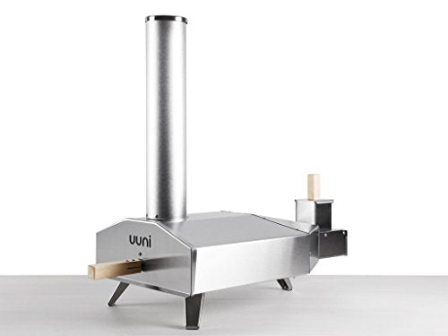 Uuni 3 Portable Wood Pellet Pizza Oven W/ Stone and Peel, Stainless Steel