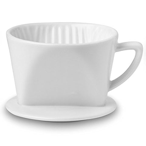 HIC Filter Cone, Matte Red, Number 1-Size, Brews 1 to 2-Cups
