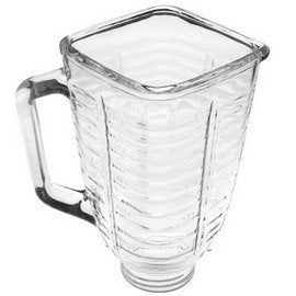 5 Cup Glass Square Top Blender Jar, Fits Oster & Osterizer