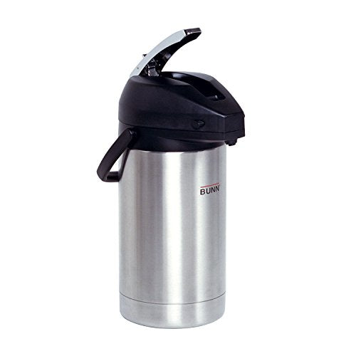 BUNN 32130.0000 3.0-Liter Lever-Action Airpot, Stainless Steel
