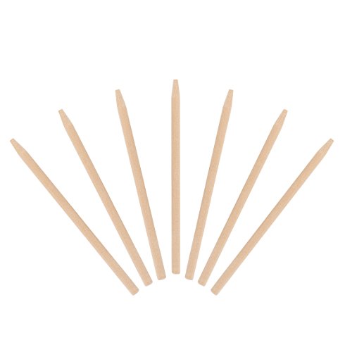 KingSeal 5.5 Inch 6.5mm Wood Candy Apple Skewers
