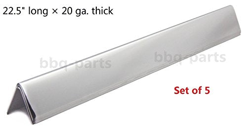 Hongso FB7536 FB7537 7536 7537 Stainless Steel Flavorizer Bars, Set of 5 (22.5" long ,20 GA.), aftermarket replacements