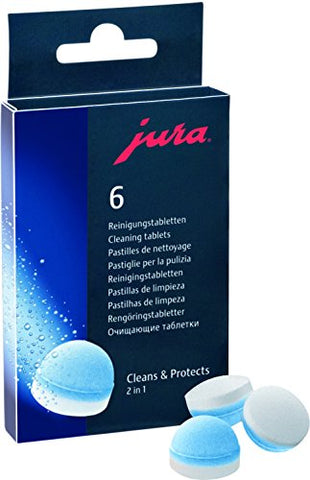 Jura 2-Phase Cleaning and Descaling Tablets for Fully Automatic Coffee Machines