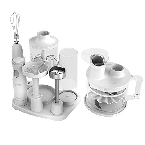 BLACK+DECKER Handiprep Express 6-in-1 Universal Kitchen Tool, White, HB5500W