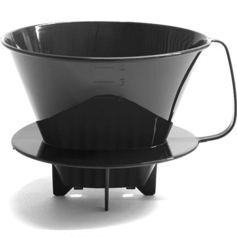 HIC Filter Cone, Matte Red, Number 1-Size, Brews 1 to 2-Cups