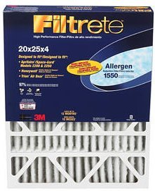 3M Filtrete 20x25x4 Allergen Reduction Air Filter