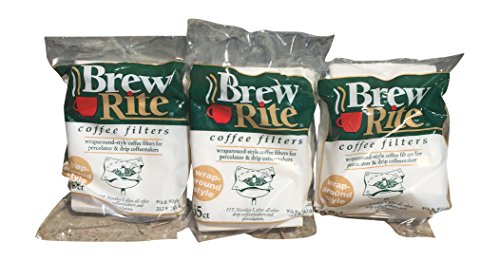 Brew Rite Rockline Wrap Around Percolator Coffee Filters (Pack of 3)