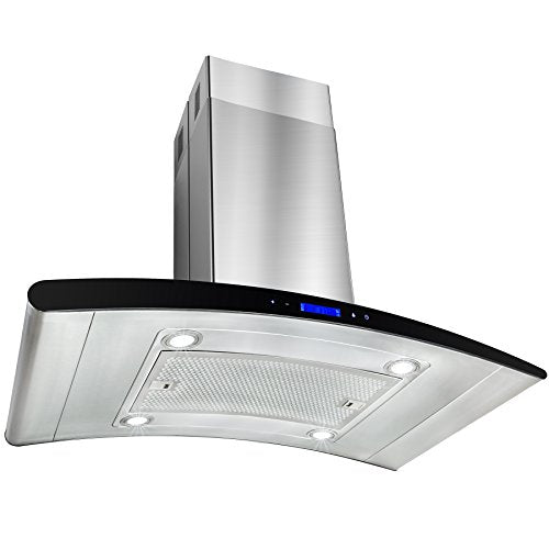 AKDY New 36" European Style Island Mount Stainless Steel Range Hood Vent Touch Control AZ-GL9013-36