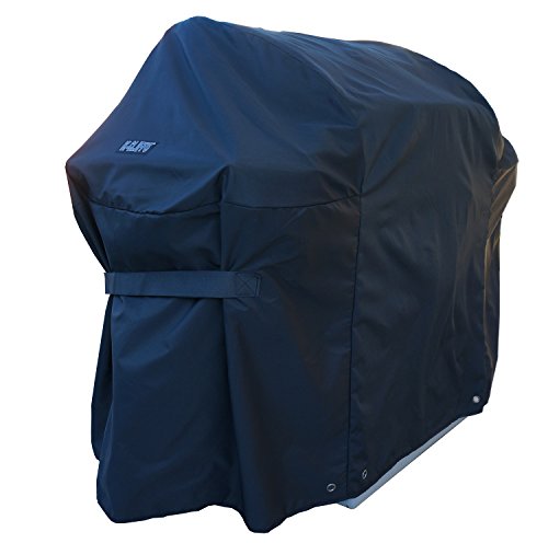 Waterproof BBQ Gas Grill Cover Heavy Duty Portable Barbecue Pro Grill Covers Large Propane Grill Protector 60 x 44 Inch Black Color Fade Resistant Won't Fade Will Not Change