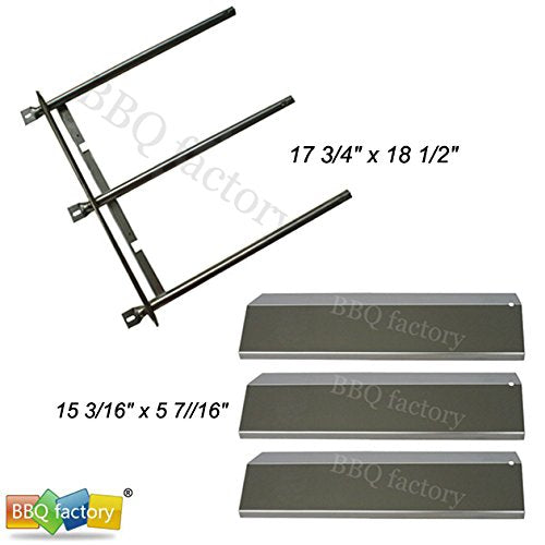 bbq factory Replacement Rebuild Kit fits Sonoma CGR27, CGR27LP, CGR30, CGR30LP Gas Grill Stainless Steel Burner & Stainless Steel Heat Plates
