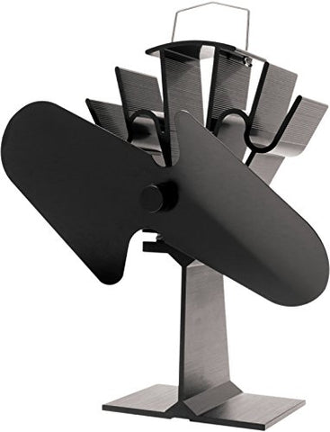 Valiant FIR300 Original 2 Blade Stove Fan, Satin Black