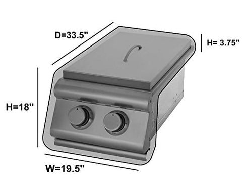 Formosa Covers BBQ side burner & built-in grill cover up to 56" (side burner, 30" L, 33" L, 36" L, 45" L, 56" L)