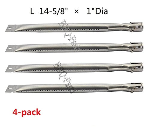 Hongso SBD251 Replacement Parts For Sunbeam,Nexgrill,Grill Master 720-0697 Gas Grill 4pack Stainless Steel Grill Burners