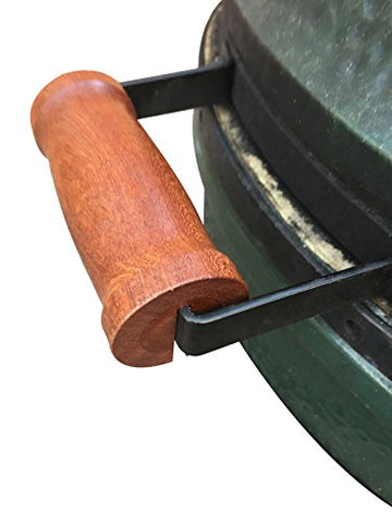 Lid Handle for Big Green Eggs - Hand Crafted Mahogany Handles - Easy to Install Replacement Handles in 2 sizes - 4.25 inch length, with 2 screw holes and 9 inch length, with 3 screw holes