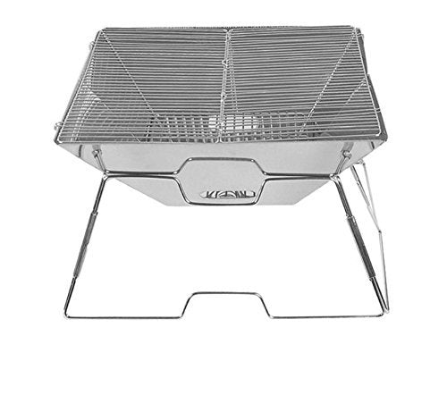 CalSunO Portable Folding Outdoor BBQ Stainless Steel Charcoal Grill with Carry Bag, Perfect for Outdoor Picnic Camping (2 sizes)