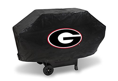 NCAA Georgia Bulldogs Deluxe Grill Cover, Black, 68 x 21 x 35"