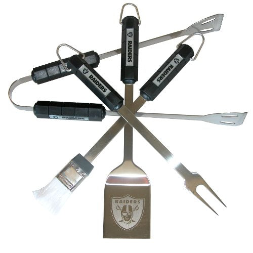 NFL Oakland Raiders 4-Piece Barbecue Set