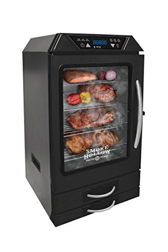 Smoke Hollow D4015B 40-Inch Digital Electric Smoker with Smoke-Tonix Bluetooth Technology, with built in meat probe,Black