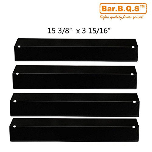 Bar.b.q.s Replacement Porcelain Steel Heat Plate 92311(4-pack) for Aussie, Brinkmann, Uniflame, Charmglow, Grill King, Lowes Model Grills