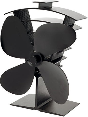 Valiant FIR300 Original 2 Blade Stove Fan, Satin Black