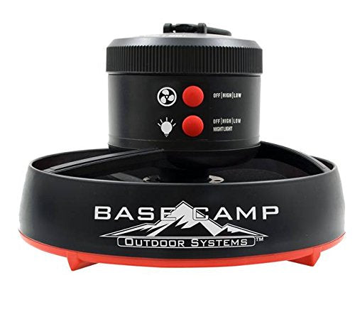 BaseCamp F235100 Tent Fan with LED Light