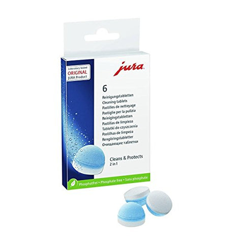 Jura 2-Phase Cleaning and Descaling Tablets for Fully Automatic Coffee Machines