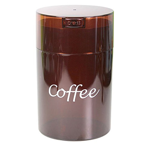 Coffeevac 1 lb - The Ultimate Vacuum Sealed Coffee Container, Blue Tint Cap & Body