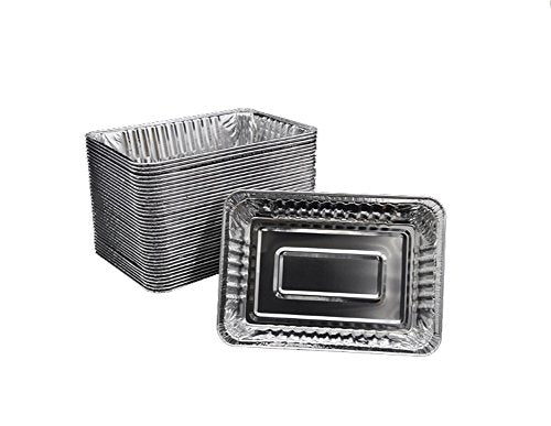 5/10/20 PCS Disposable Lightweight Aluminum Drip Pans for Kepping Grill Clean 8.5"x 6.0"