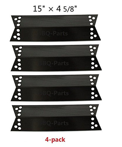 Hongso (4-pack) Heat Plates for Charbroil 463411911, 464424312, C-45G4CB, Kenmore Sears, K-Mart, Nexgrill, Tera Gear Model Grills (15" x 4 5/8")