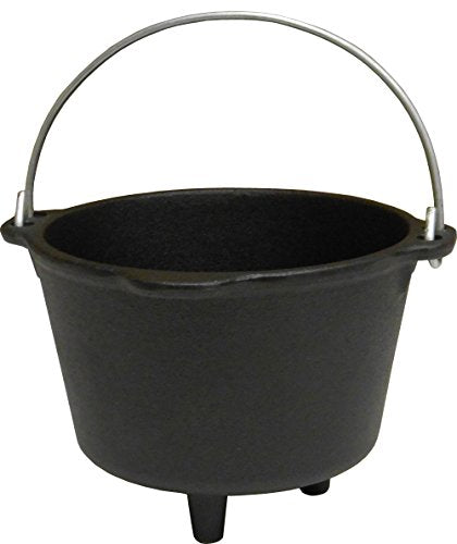 King Kooker CI3CFS 3 Cup Seasoned Small Cast Iron Pot