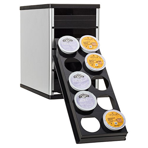 YouCopia CoffeeStack 40 Keurig K-Cup Cabinet Organizer, Silver