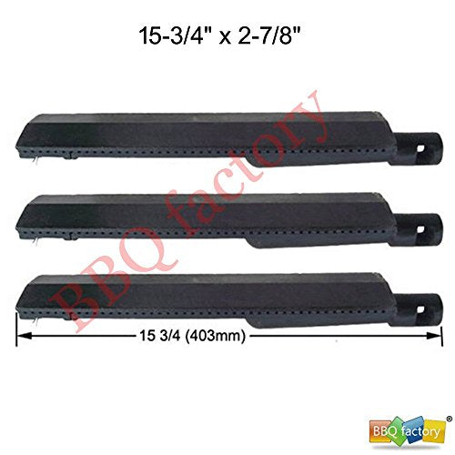 bbq factory Replacement Cast-Iron Grill Pipe Burner (3-pack) Select Gas Grill Models By Aussie, Bakers and Chefs , Barbeques Galore (Turbo), Centro , Charbroil, Coleman, Costco, Glen Canyon, Grand Hall, Nexgrill, Sams , and Others