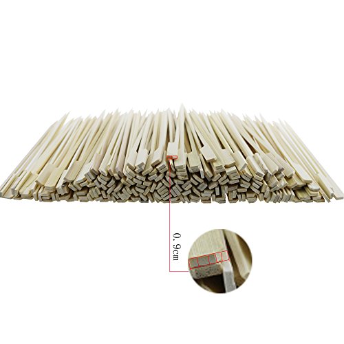 200PCS Amersumer 7 Inch Bamboo Picks Paddle Skewers BBQ Picks