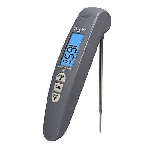 Taylor Precision Products Digital Turbo Read Thermocouple Thermometer with Folding Probe