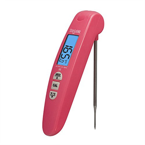 Taylor Precision Products Digital Turbo Read Thermocouple Thermometer with Folding Probe