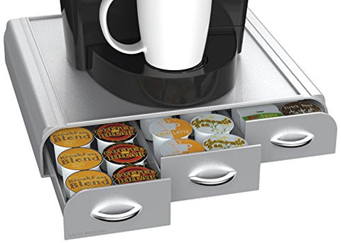 Mind Reader "Anchor" Coffee Pack Drawer for Keurig Vue Packs, Keurig K-Cups, Nespresso Capsules, CBTL/Verismo Pods or Tassimo T-Discs