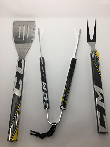 Requip'd 3 Piece Stainless Steel Hockey BBQ Set