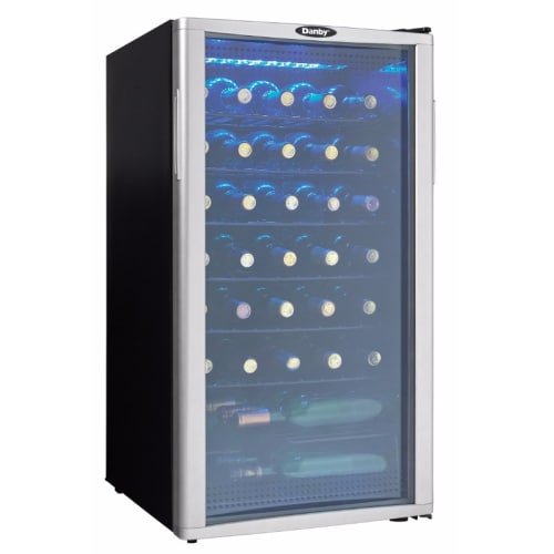 Danby DWC350BLPA 35 Bottle Wine Cooler - Platinum