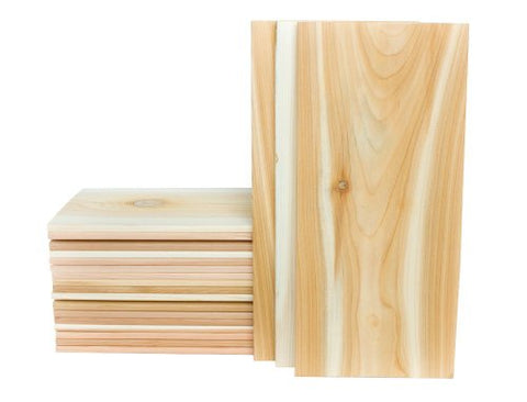 XL Large Cedar Grilling Planks - 7x15 - Fits Full Filet of Salmon + Free Recipe eBook