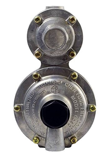 Mr Heater F273763  Two Stage VericalPropane Regulator 1/4" female inlet and a 3/8" female outlet