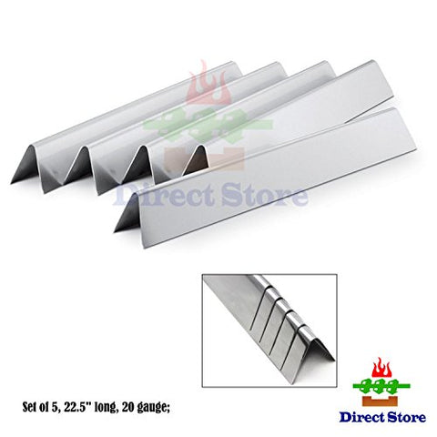 Direct store Parts DP103 Stainless Steel Flavorizer Bars /Heat plates (5-pack) Replacement Weber Stainless Steel Flavorizer Bars 7537, Weber part # 9817,7537 / L 22.5" (Aftermarket Parts)
