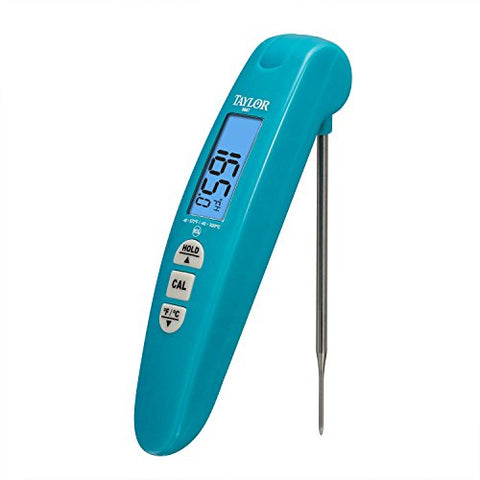 Taylor Precision Products Digital Turbo Read Thermocouple Thermometer with Folding Probe