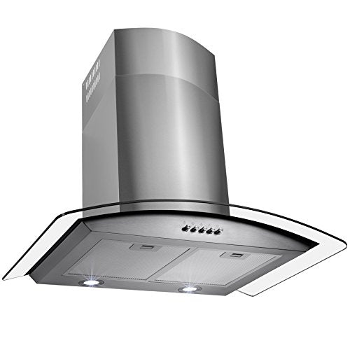 FIREBIRD New 36" European Style Wall Mount Stainless Steel Range Hood Vent W/Push Button Control FBTK-S307H-90