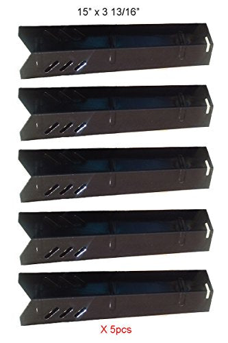 PH1591 (5-pack) Porcelain Steel Heat Plate Replacement for Select Gas Grill Models By Uniflame, Lowes Models and Others