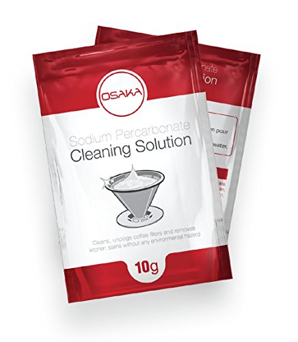 Osaka Sodium Percarbonate Cleaning Solution - Clean and Unclog Coffee Filters and Removes Kitchen Stains.