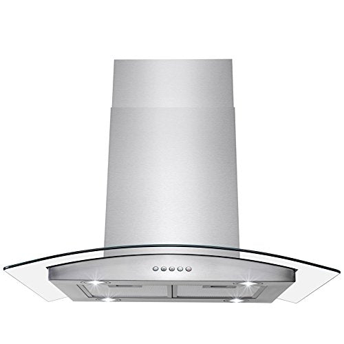 Golden Vantage Stainless Steel 30" Euro Style Island Mount Range Hood GVAI-30